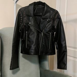 Faux leather jacket